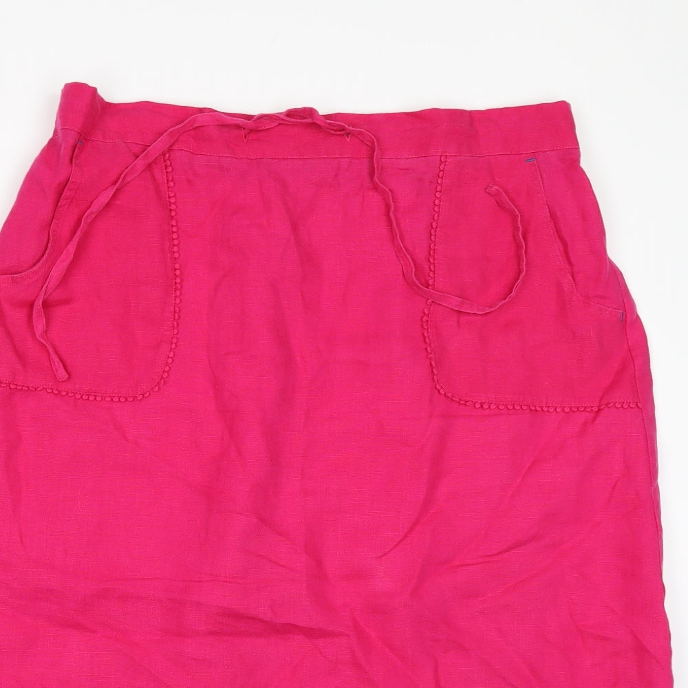 White Stuff Womens Pink   A-Line Skirt Size 18