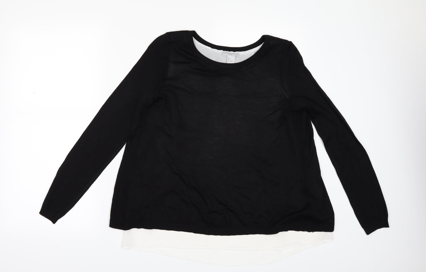 H&M Womens Black   Pullover Jumper Size S