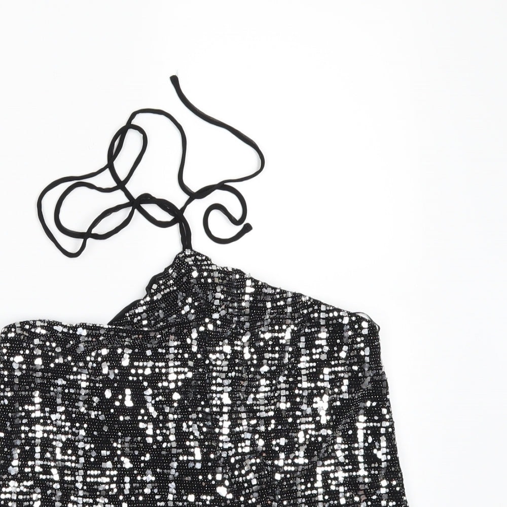 Zara Womens Silver   Tunic Blouse Size M
