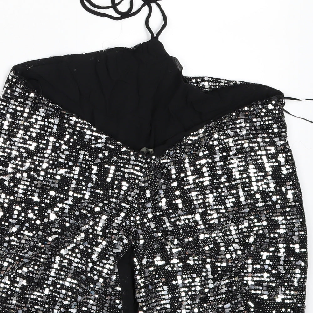 Zara Womens Silver   Tunic Blouse Size M