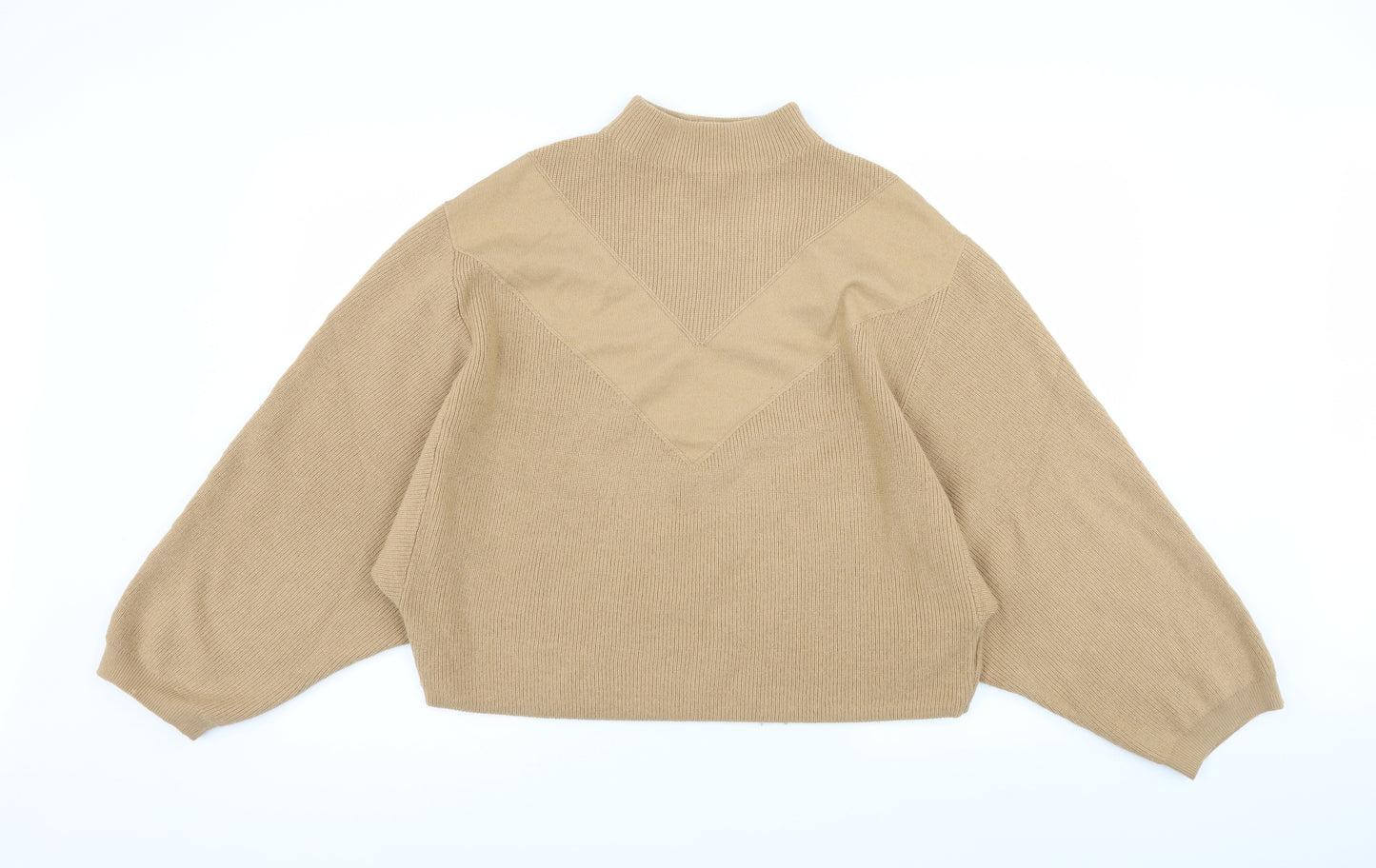 H&M Womens Beige  Knit Pullover Jumper Size M