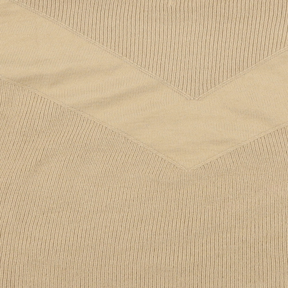 H&M Womens Beige  Knit Pullover Jumper Size M