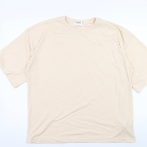 Missguided Womens Pink  Jersey Basic T-Shirt Size 12  - Oversized