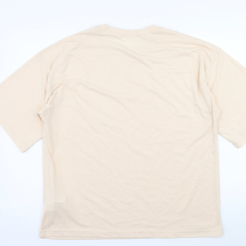 Missguided Womens Pink  Jersey Basic T-Shirt Size 12  - Oversized