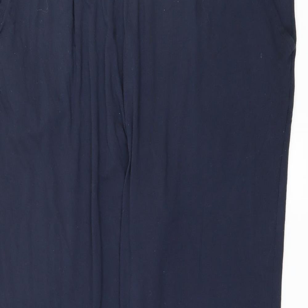 Marks and Spencer Womens Blue  Jersey Harem Trousers Size 14 L28 in