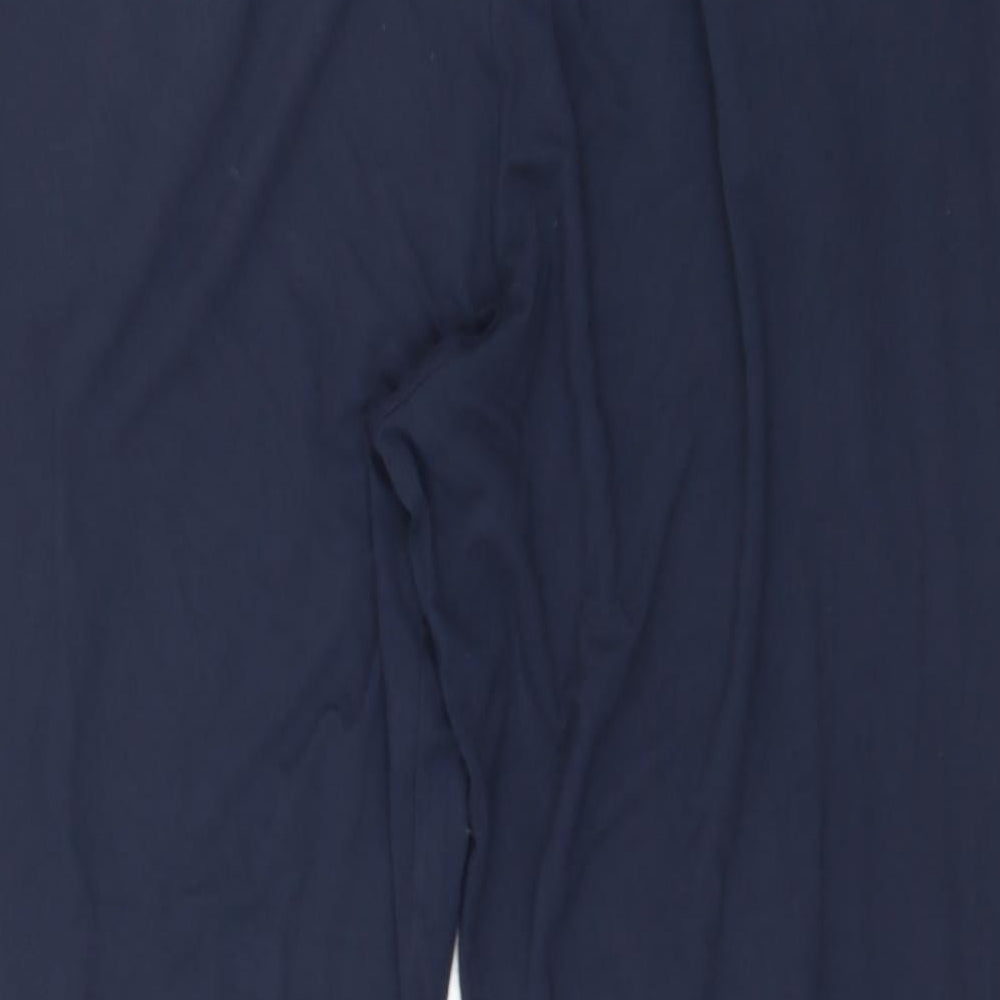 Marks and Spencer Womens Blue  Jersey Harem Trousers Size 14 L28 in