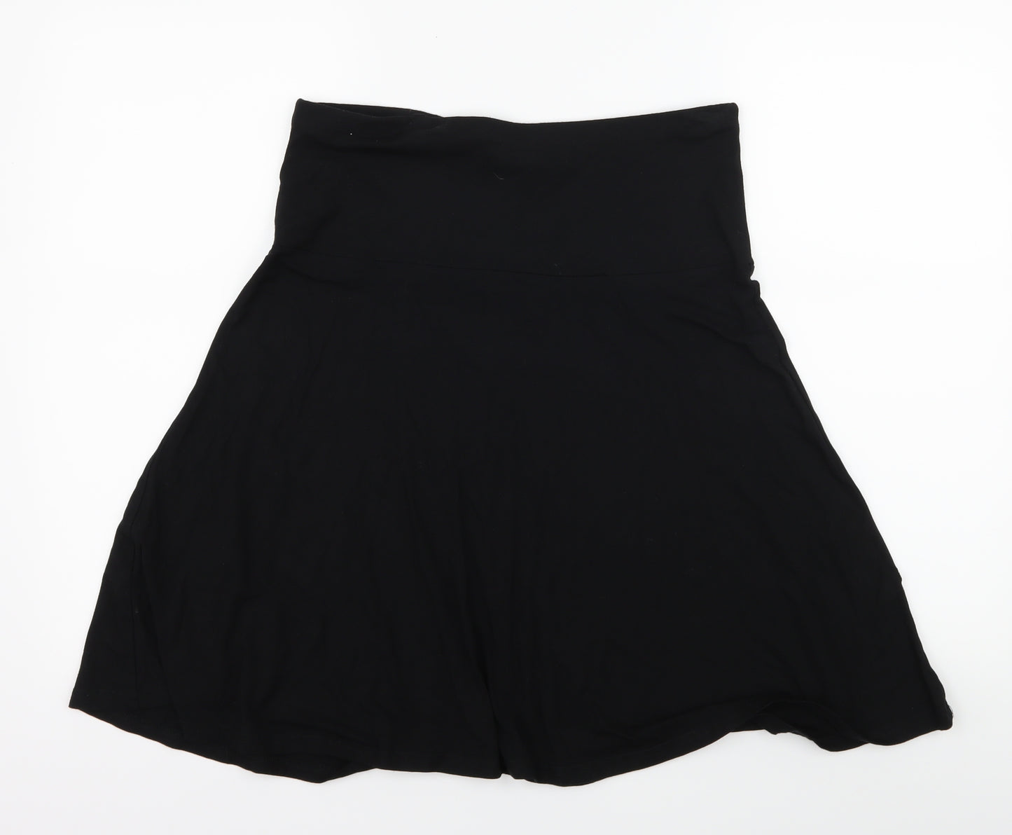 H&M Womens Black  Jersey Flare Skirt Size 8