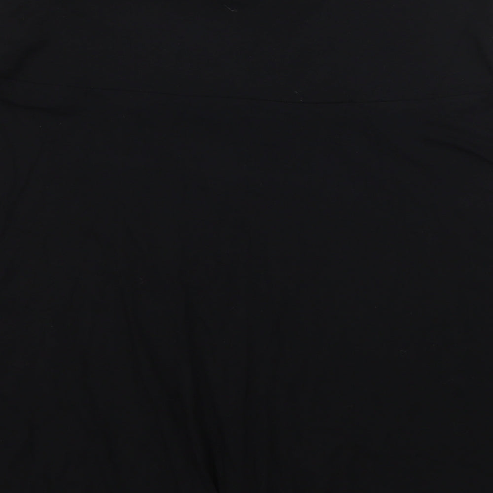 H&M Womens Black  Jersey Flare Skirt Size 8