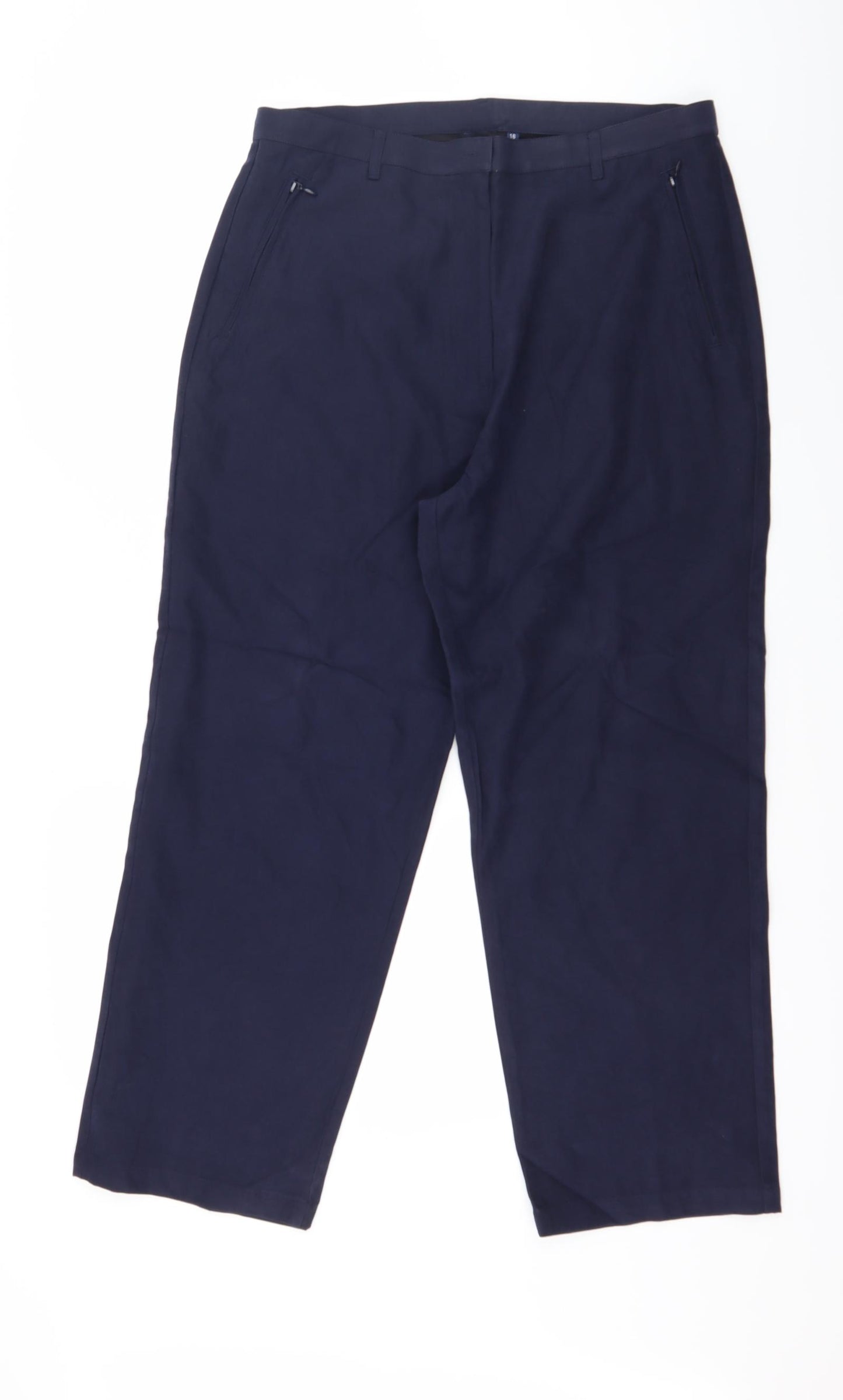 Preworn Womens Blue   Trousers  Size 16 L26 in