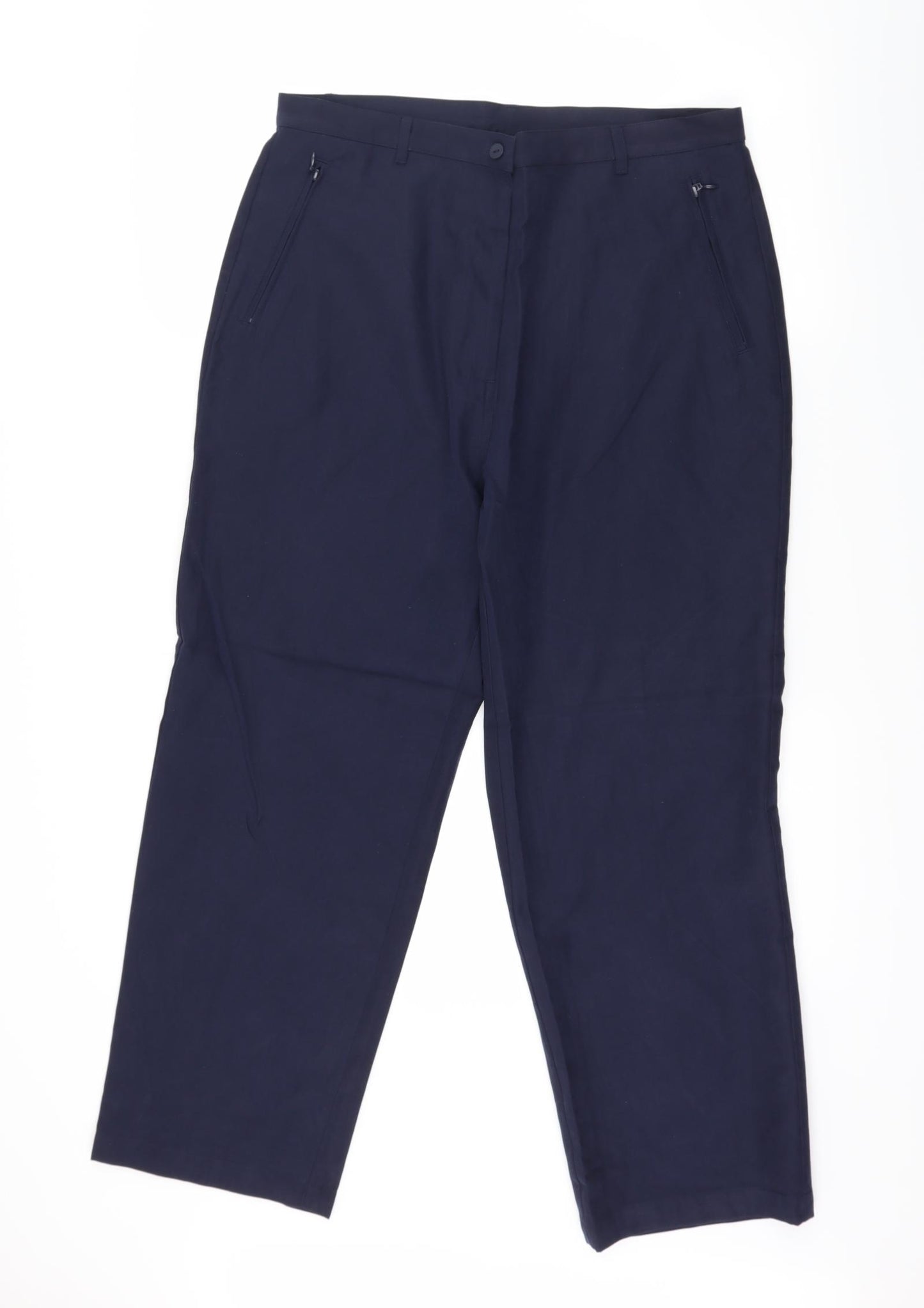 Preworn Womens Blue   Trousers  Size 16 L26 in