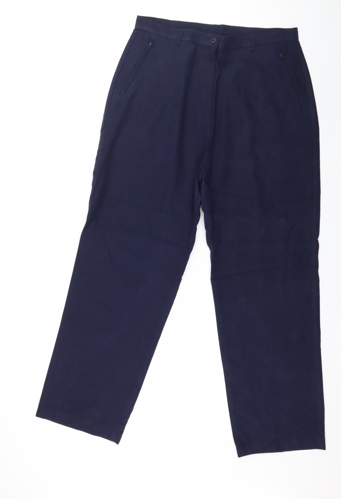 Preworn Womens Blue   Trousers  Size 16 L26 in