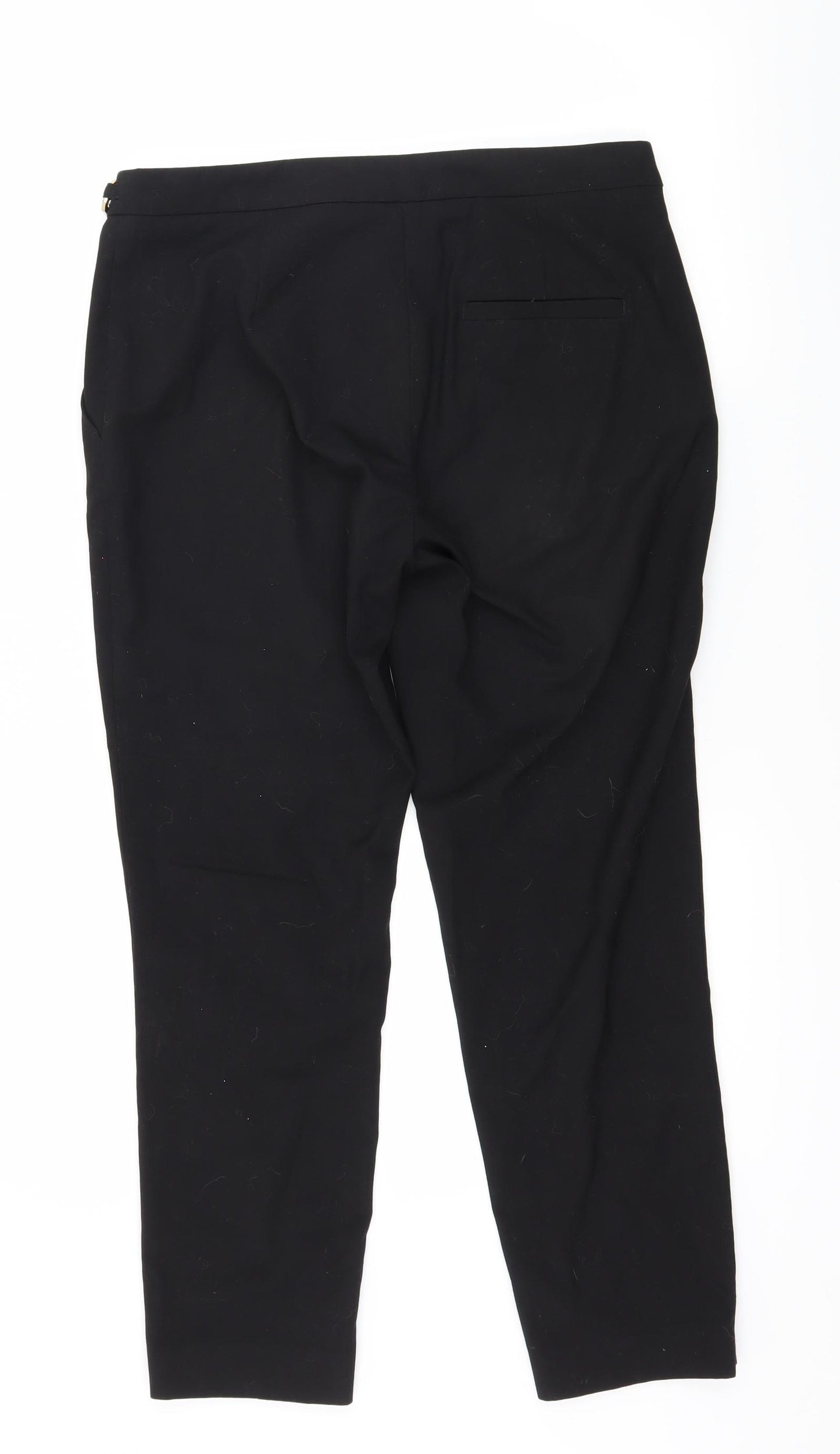 H&M Womens Black   Trousers  Size 10 L25 in