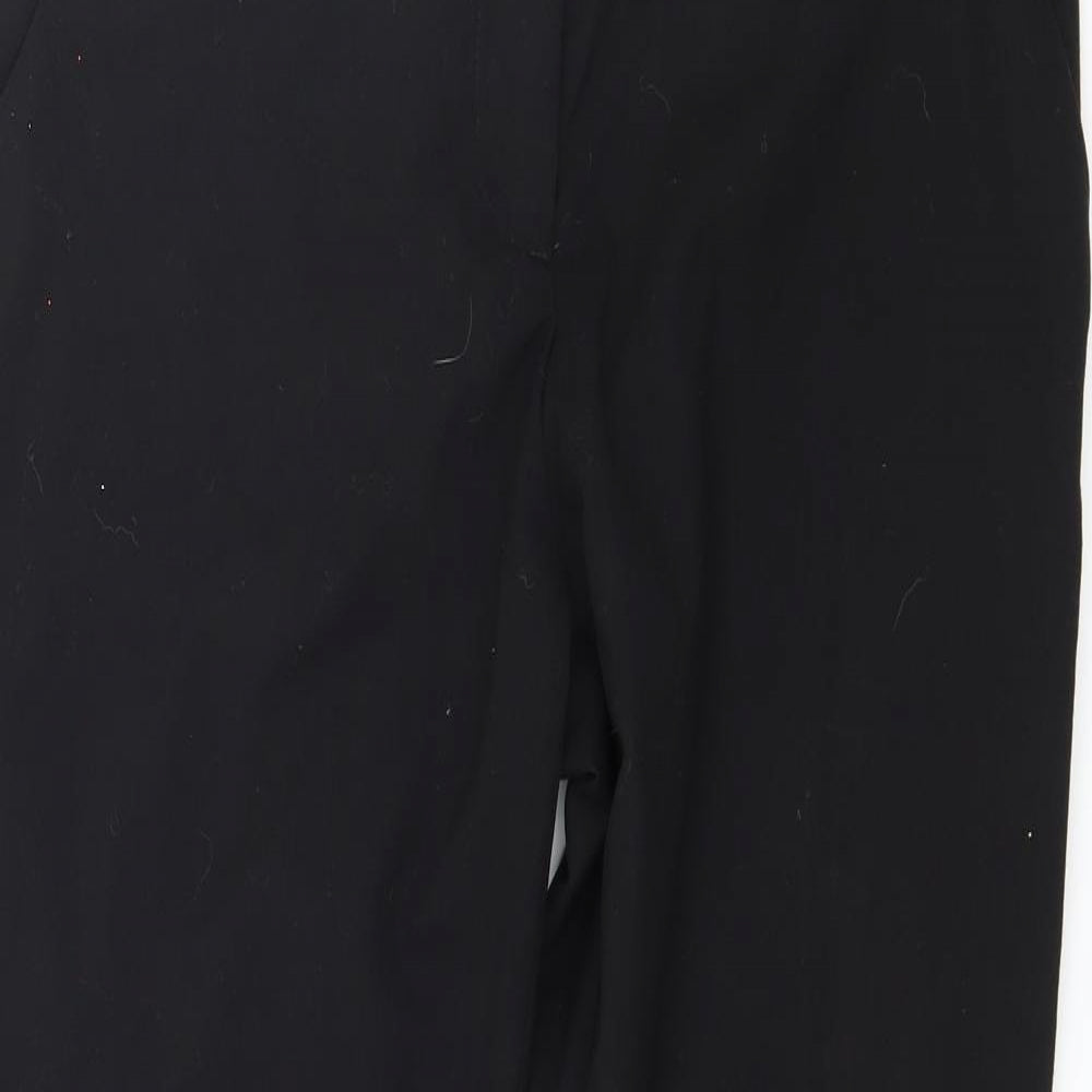 H&M Womens Black   Trousers  Size 10 L25 in