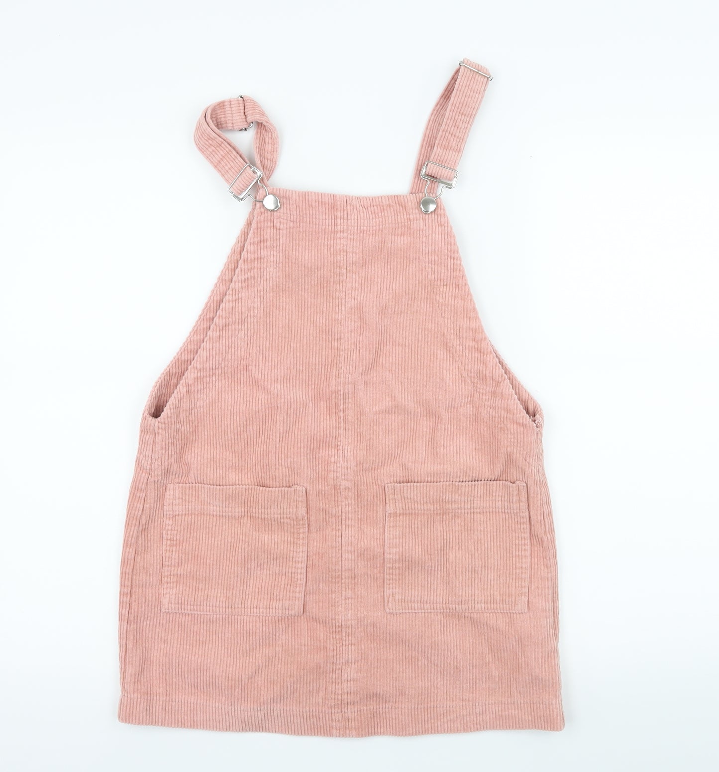 FOREVER 21 Womens Pink  Corduroy Pinafore/Dungaree Dress  Size S