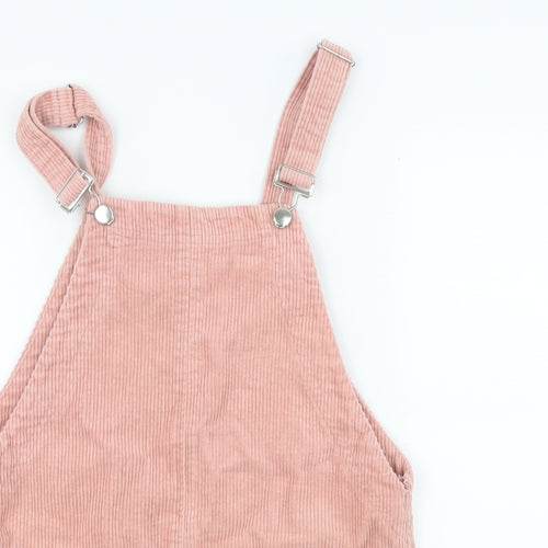 FOREVER 21 Womens Pink  Corduroy Pinafore/Dungaree Dress  Size S
