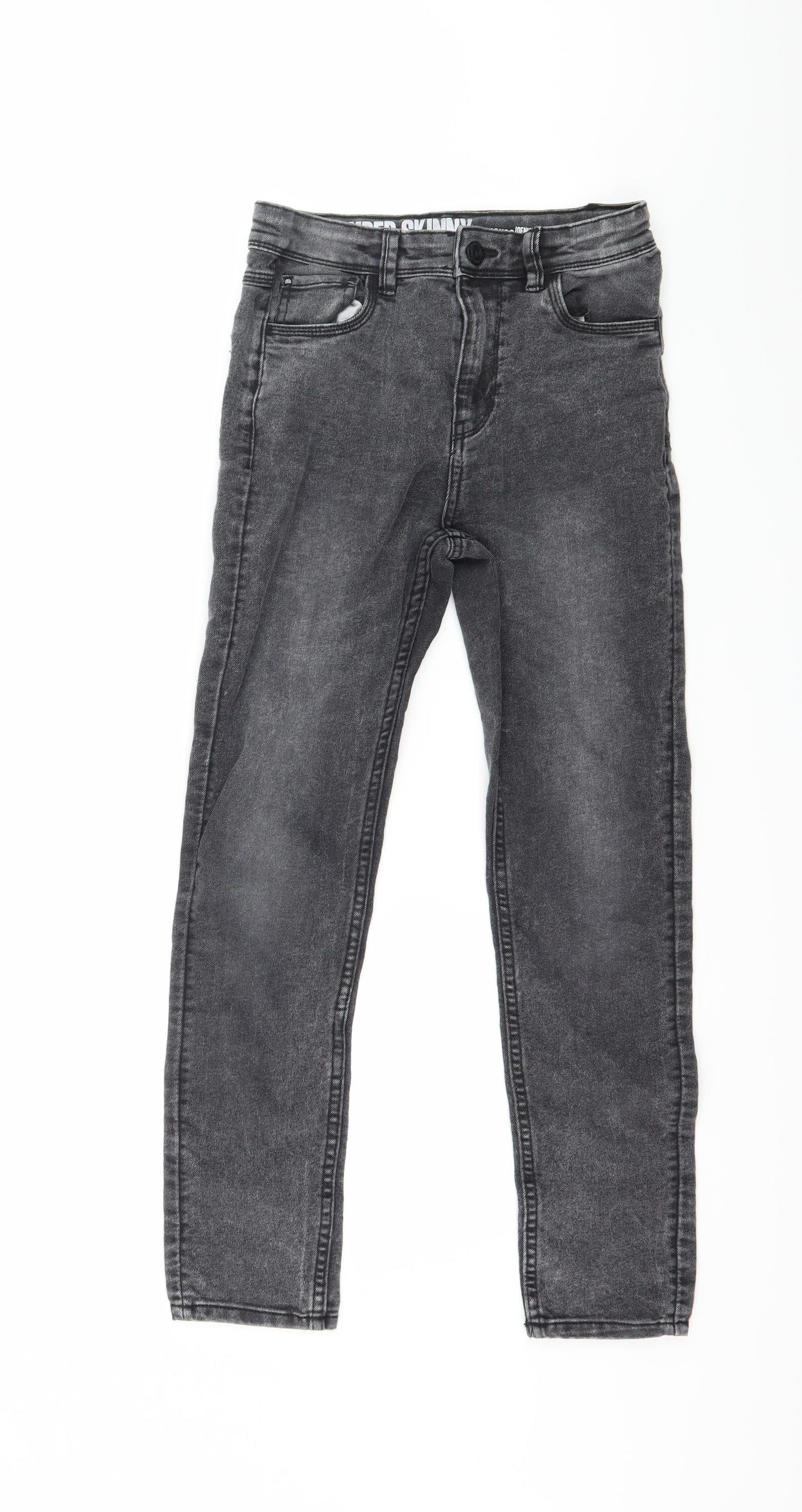 Matalan Boys Grey  Denim Skinny Jeans Size 12 Years