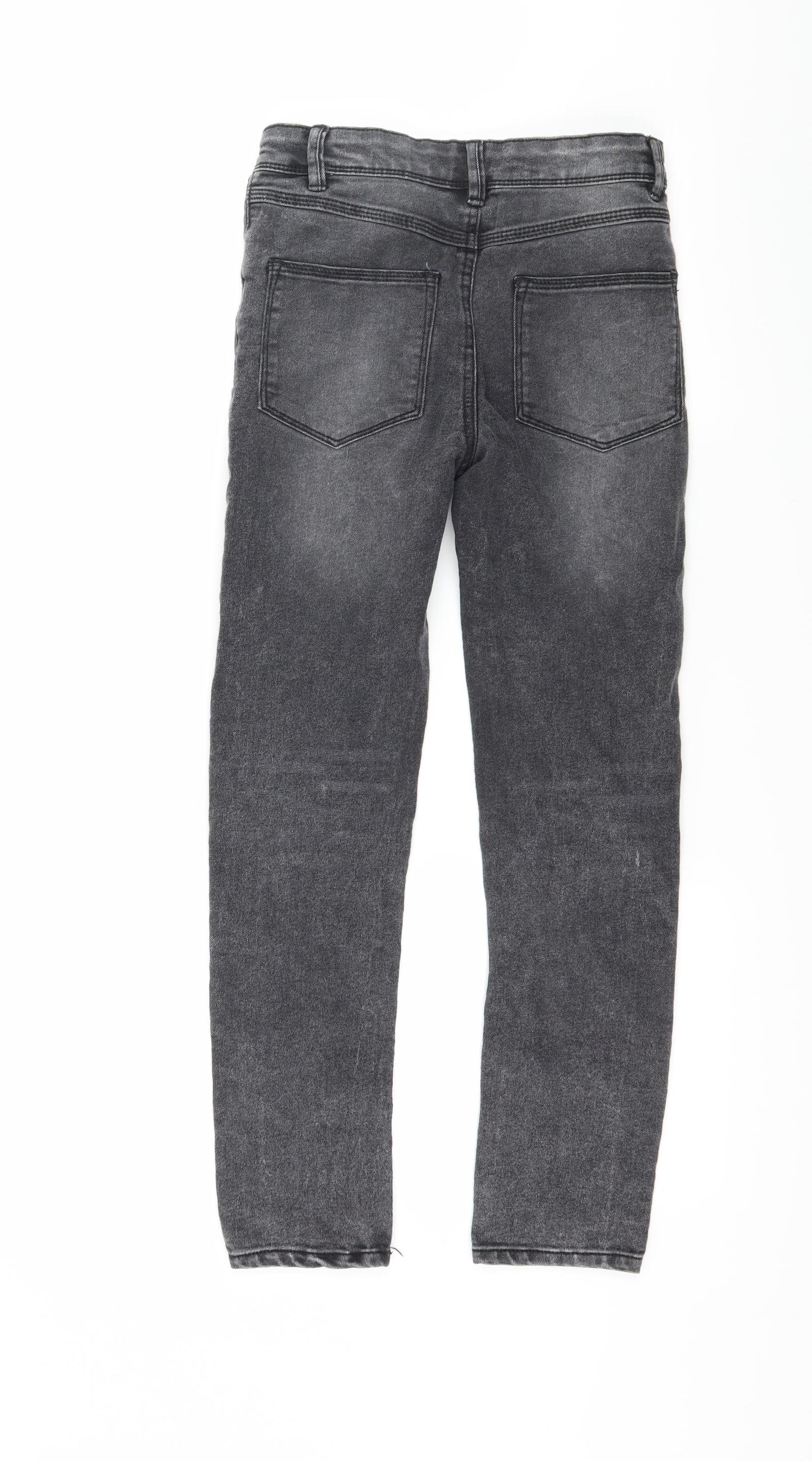 Matalan Boys Grey  Denim Skinny Jeans Size 12 Years