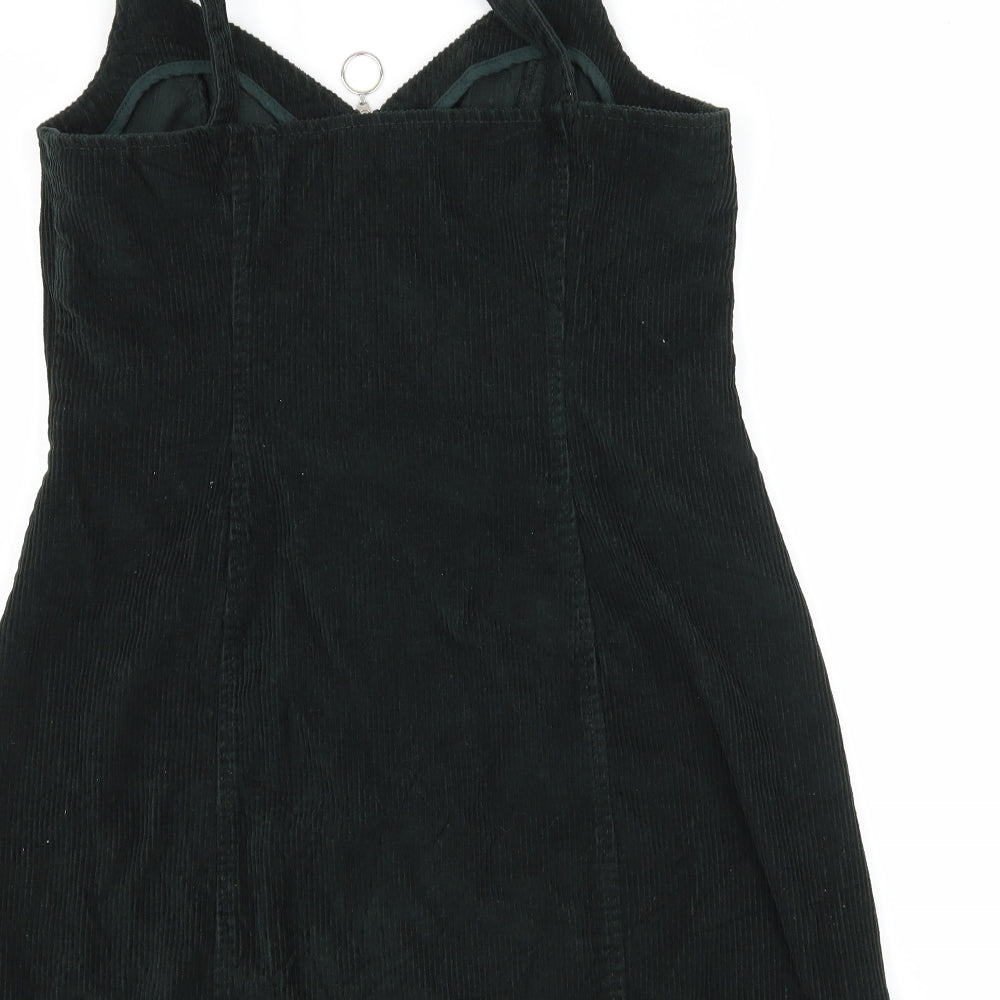 Topshop Womens Green  Corduroy Bodycon  Size 12