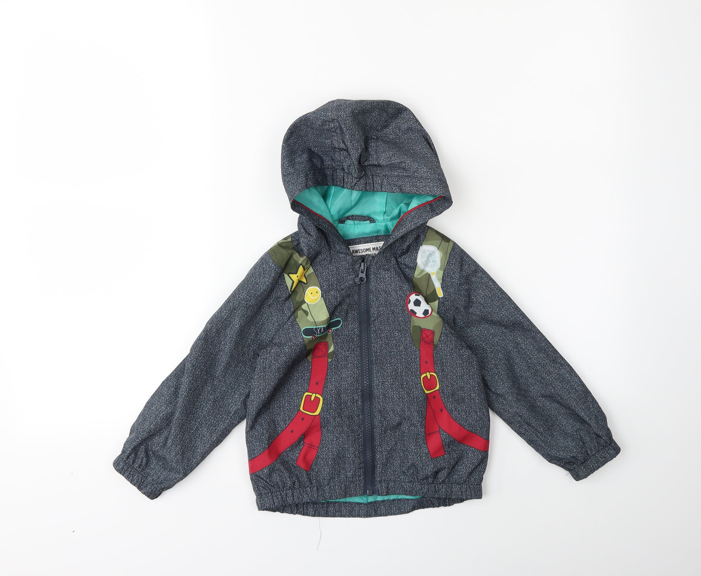 Marks and Spencer Boys Blue   Rain Coat Coat Size 2 Years