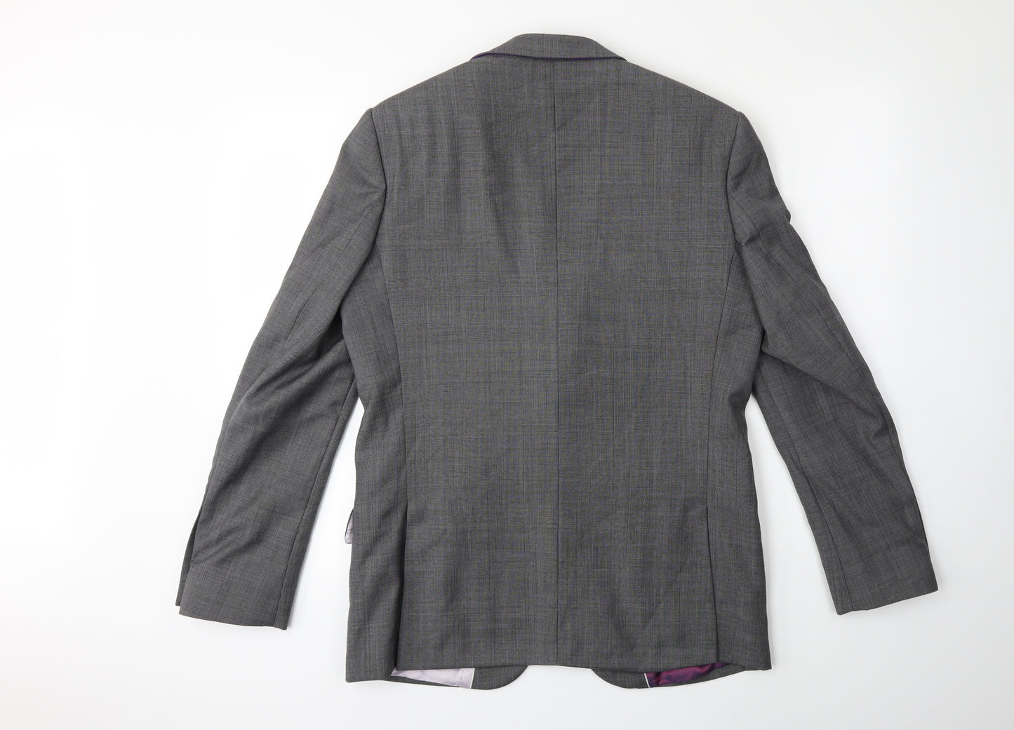 Preworn Mens Grey Check  Jacket Suit Jacket Size 48
