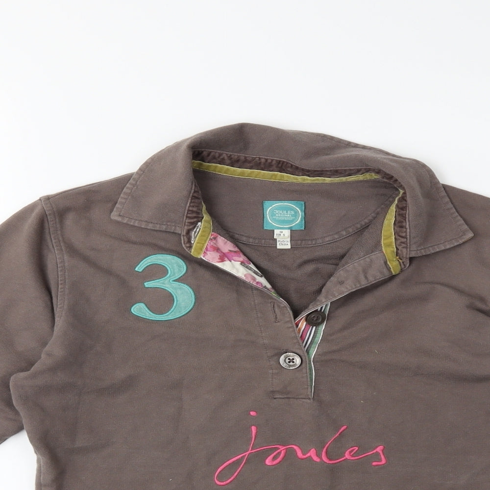Joules Womens Grey   Basic Polo Size 10
