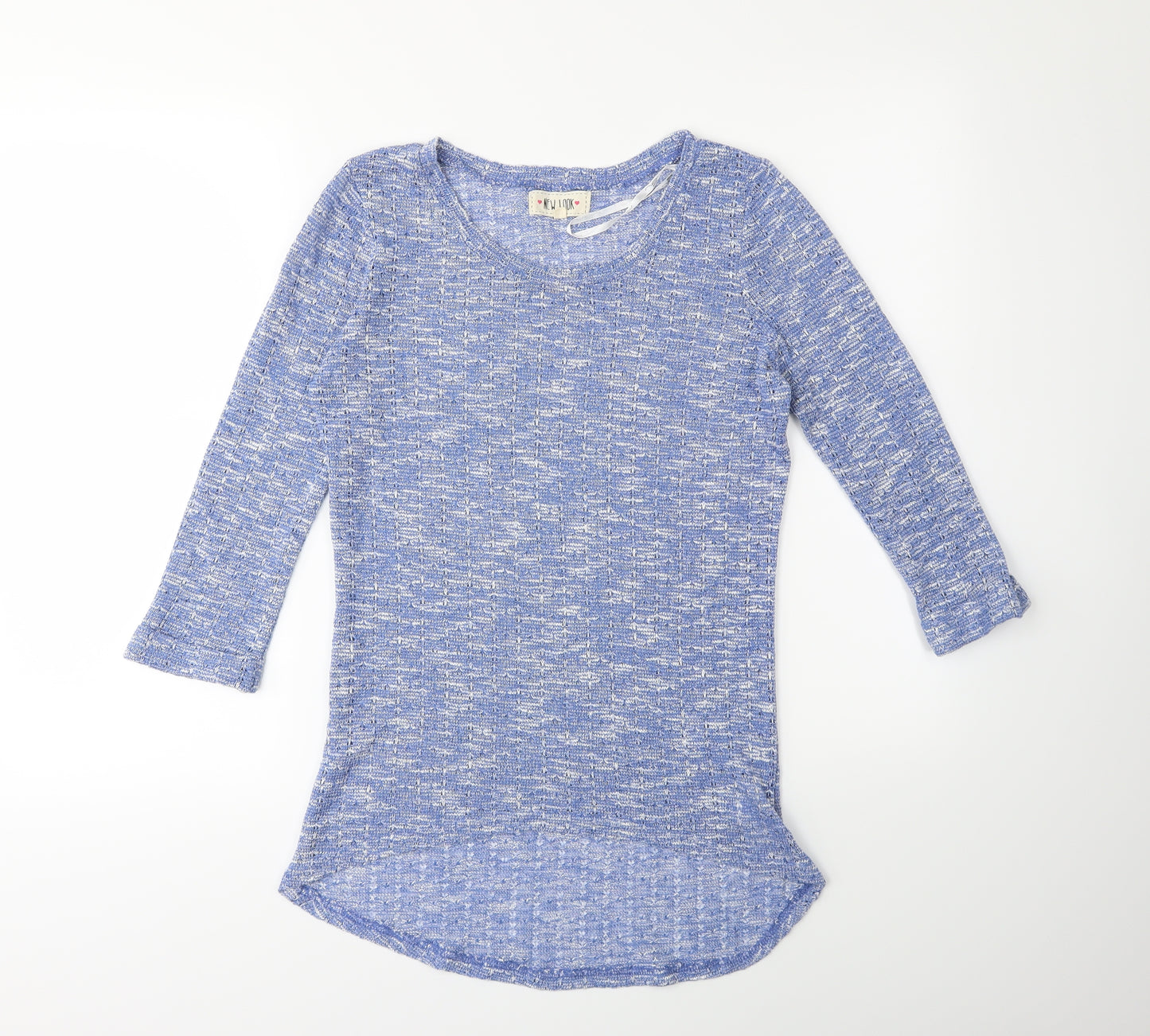New Look Womens Blue  Knit Pullover Jumper Size 10