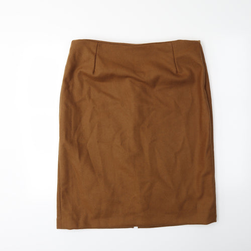 Preworn Womens Brown   Straight & Pencil Skirt