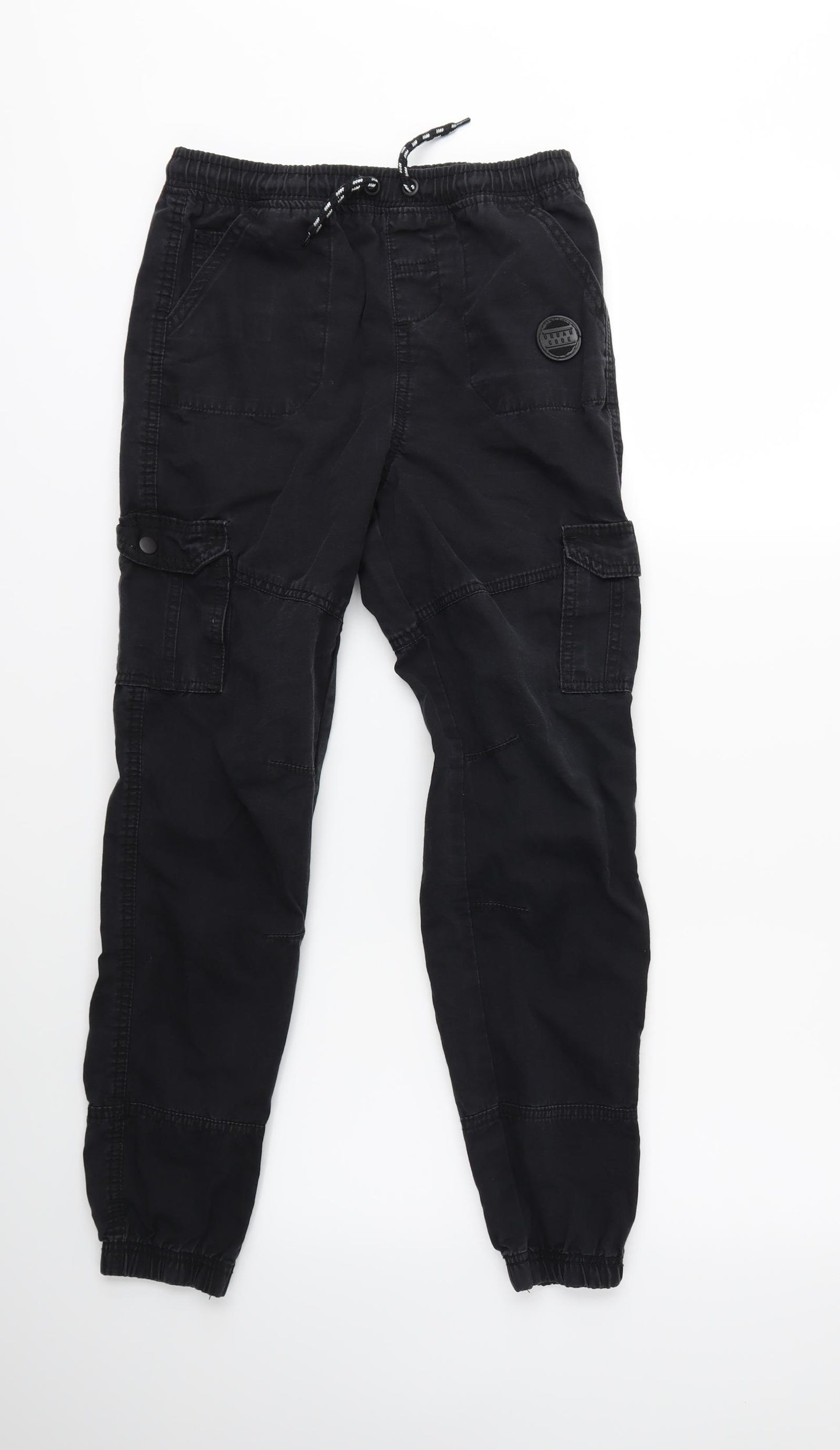 Pep&Co Boys Black   Cargo Trousers Size 12 Years