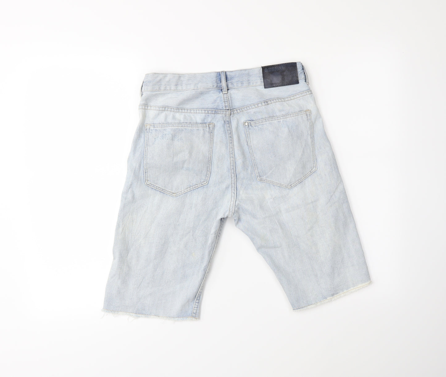 H&M Boys Blue  Denim Cargo Shorts Size 13 Years