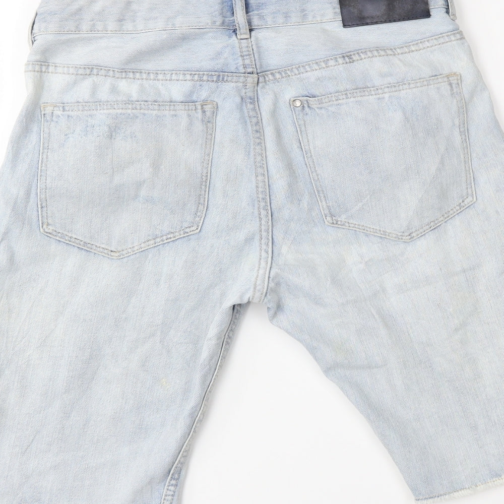 H&M Boys Blue  Denim Cargo Shorts Size 13 Years