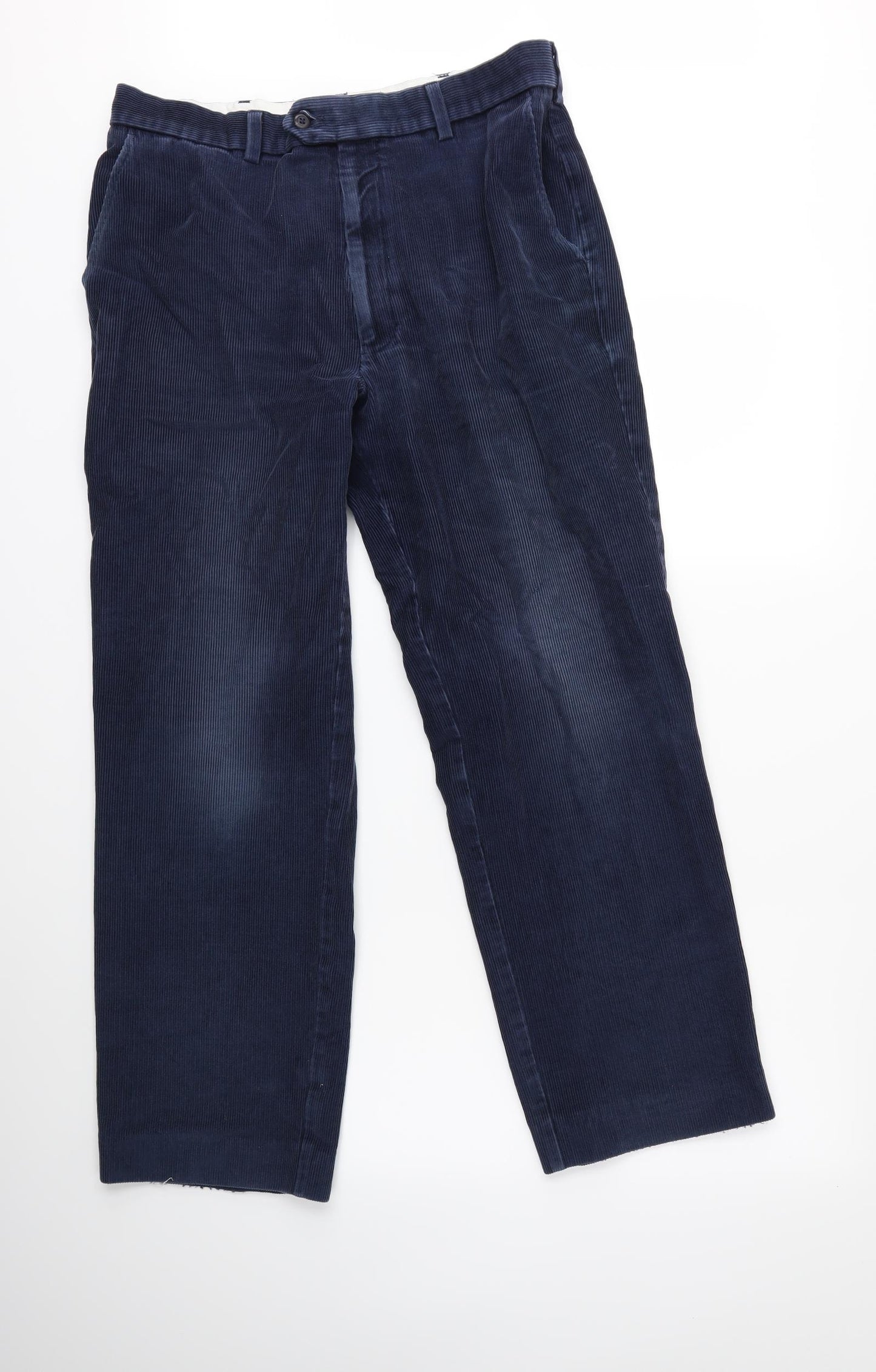Marks and Spencer Mens Blue  Corduroy Trousers   L31 in