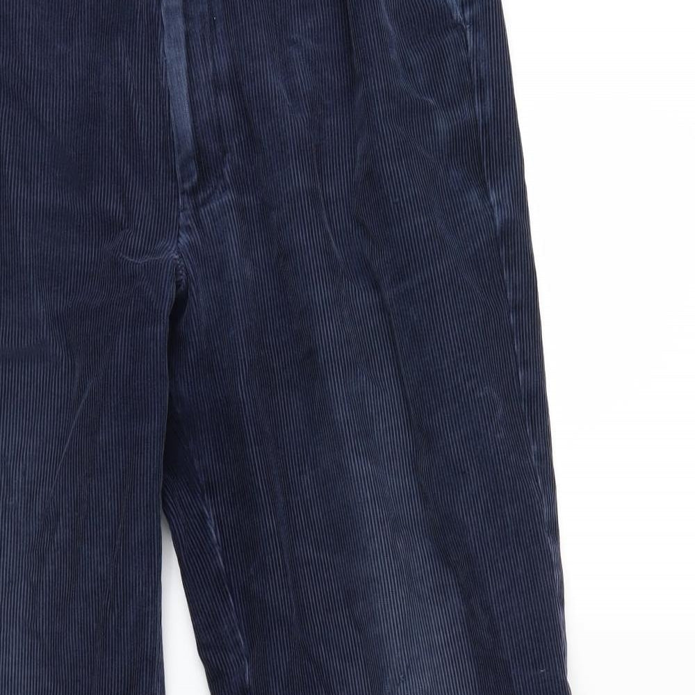 Marks and Spencer Mens Blue  Corduroy Trousers   L31 in