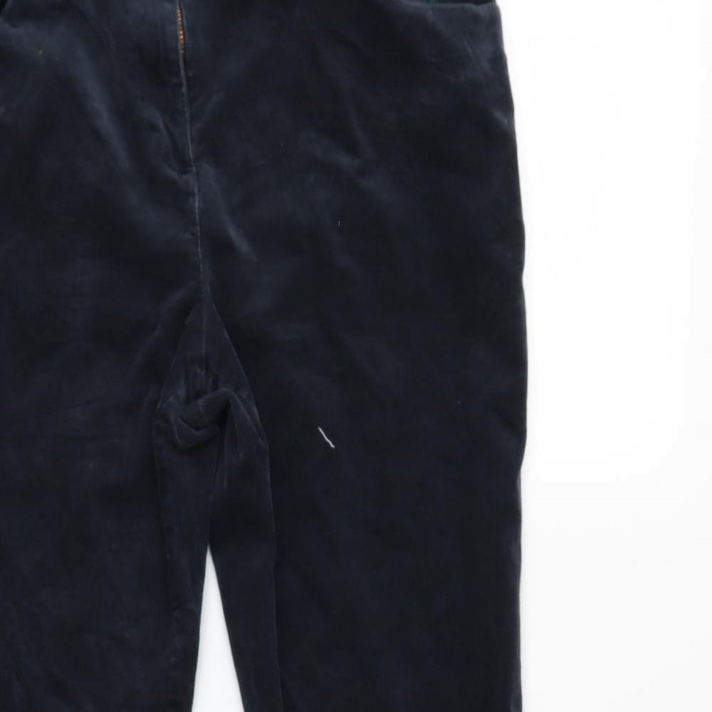 Marks and Spencer Womens Blue  Corduroy Trousers  Size 10 L27 in