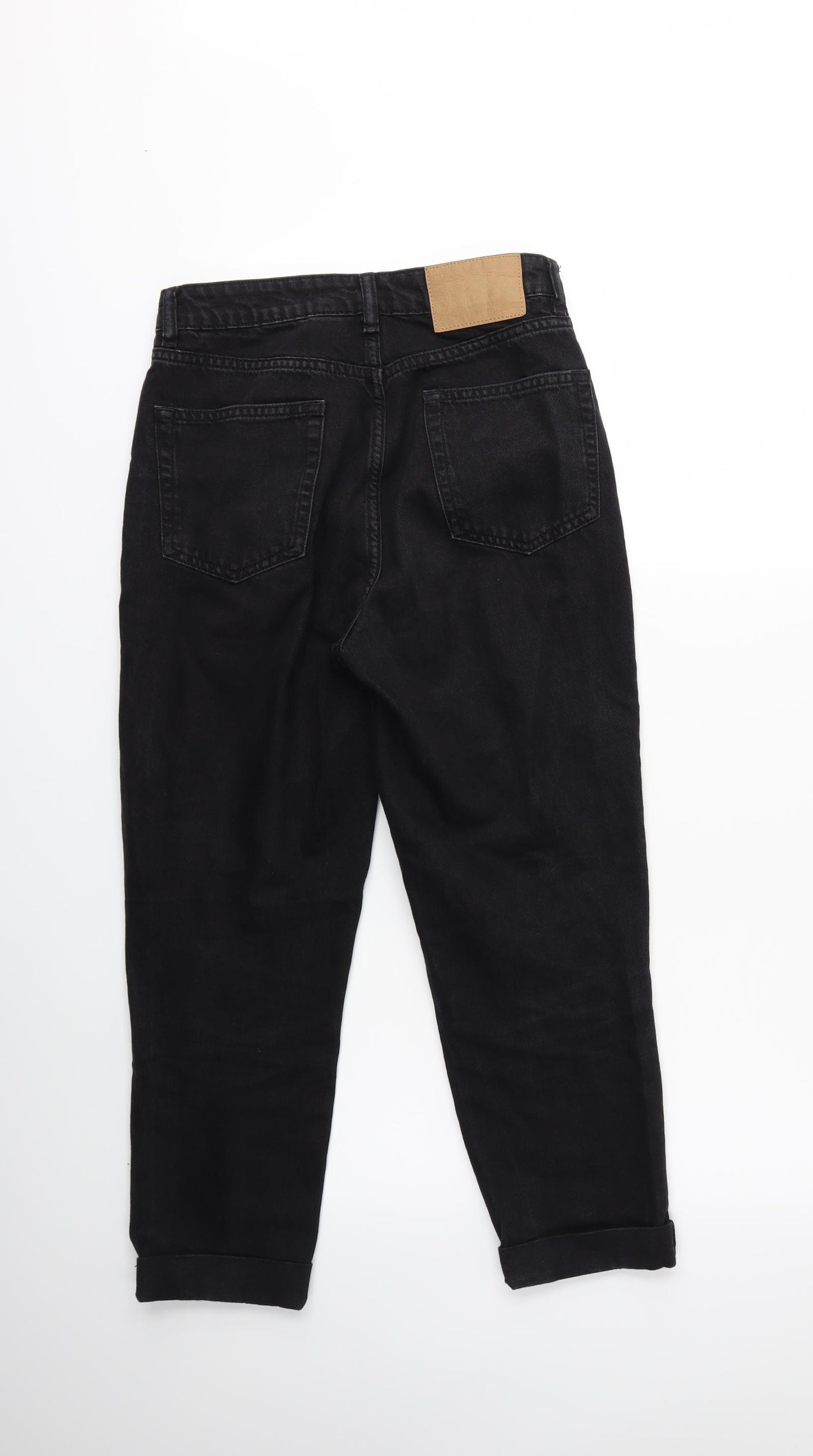 H&M Womens Blue  Denim Mom Jeans Size 8 L28 in
