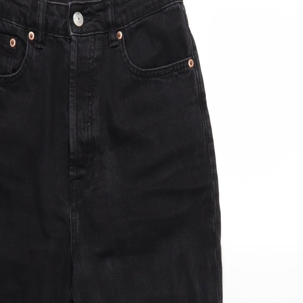 H&M Womens Blue  Denim Mom Jeans Size 8 L28 in