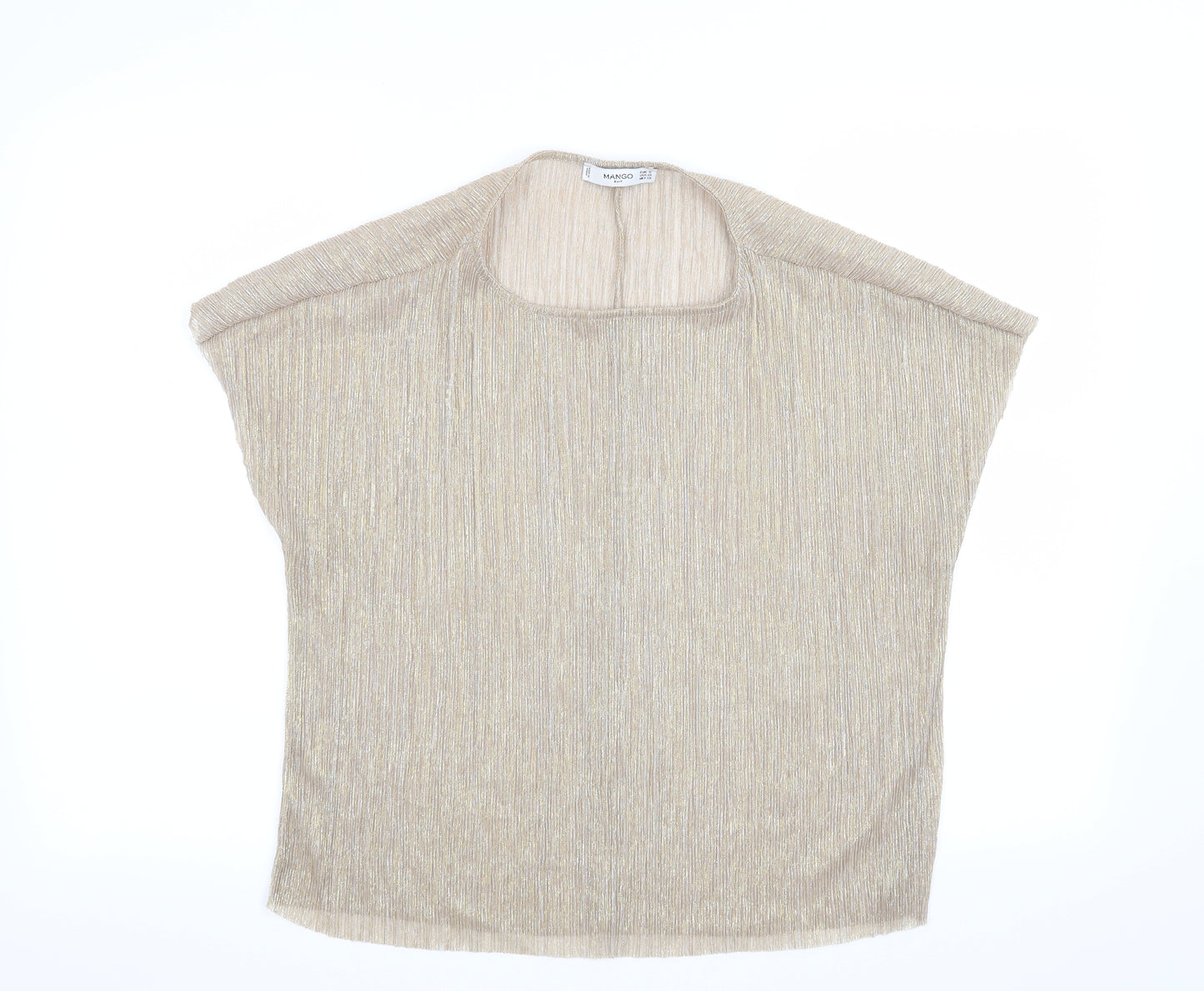 Mango Womens Beige   Basic Blouse Size S