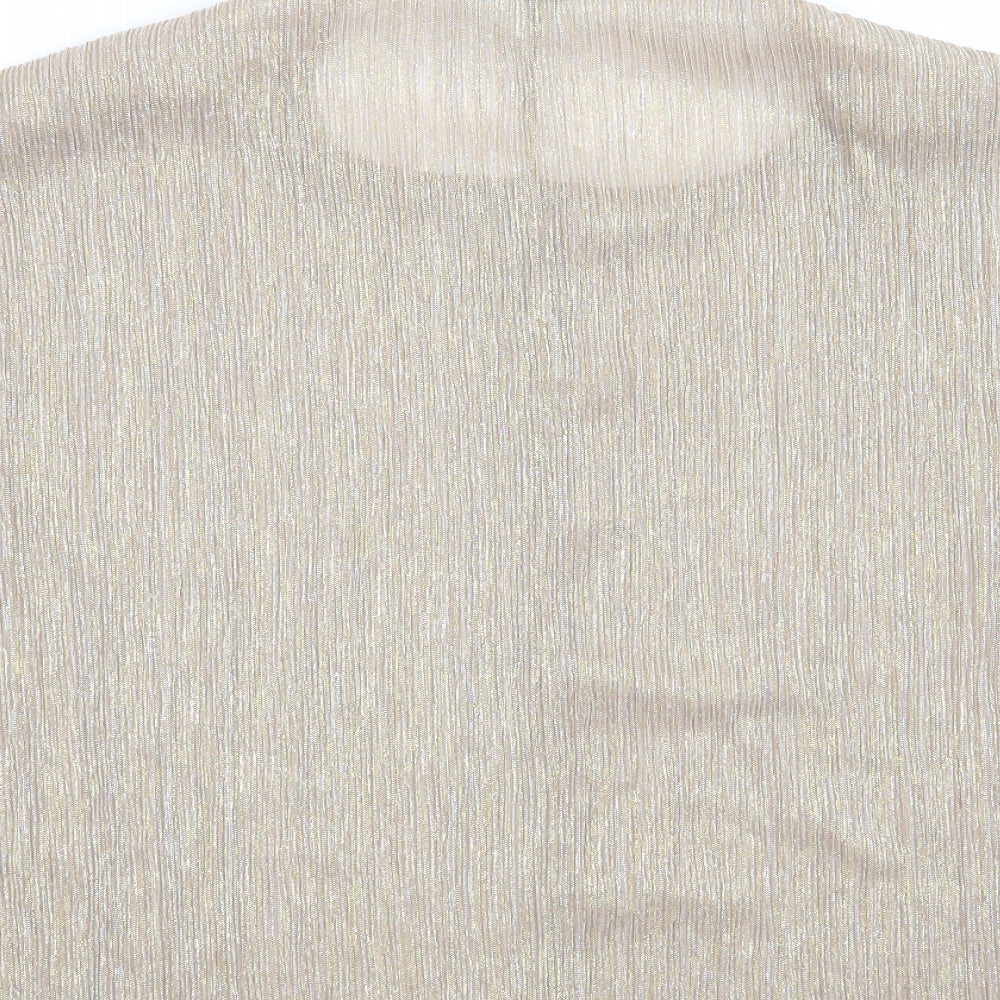 Mango Womens Beige   Basic Blouse Size S