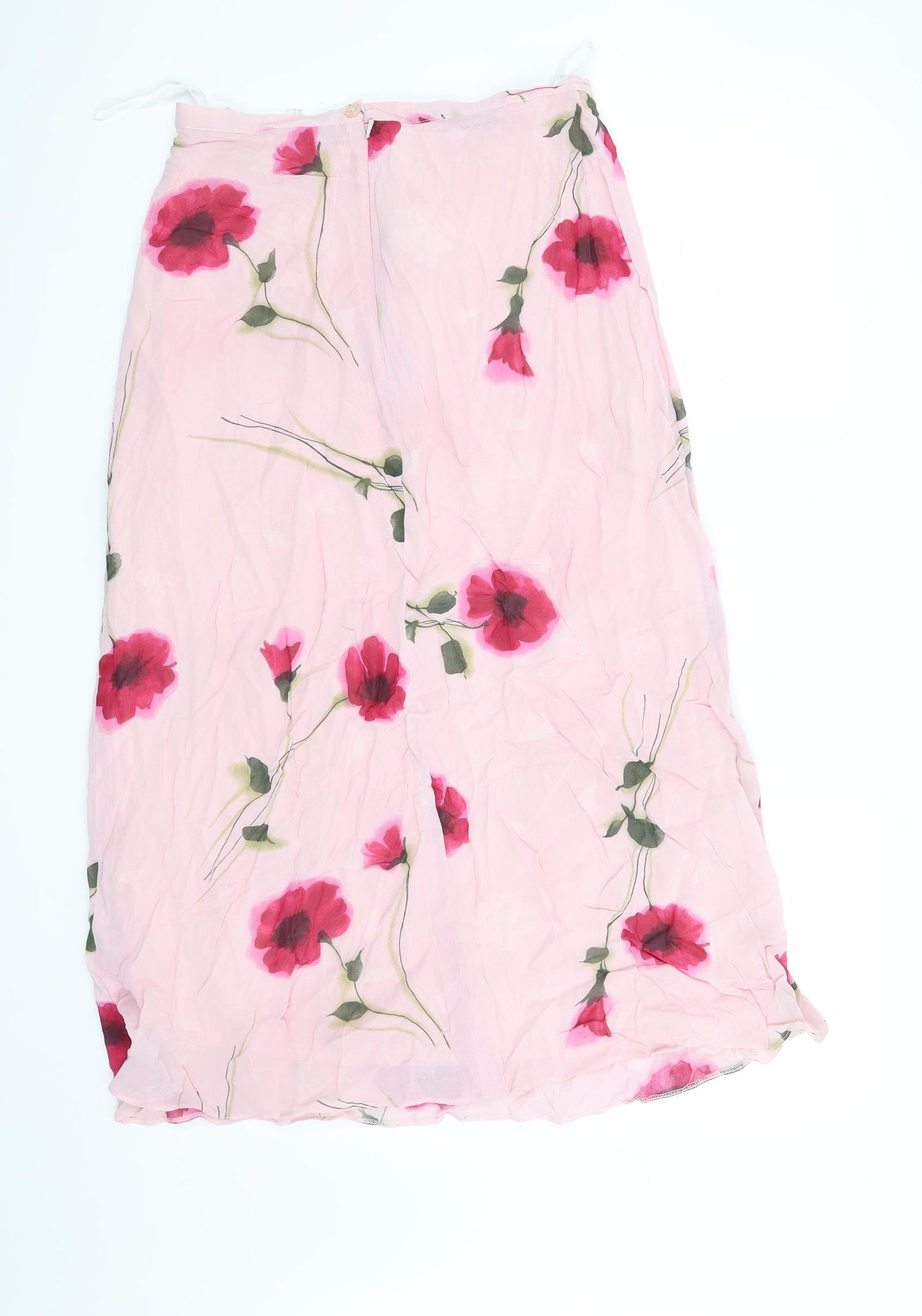 C&A Womens Pink Floral  A-Line Skirt Size 14