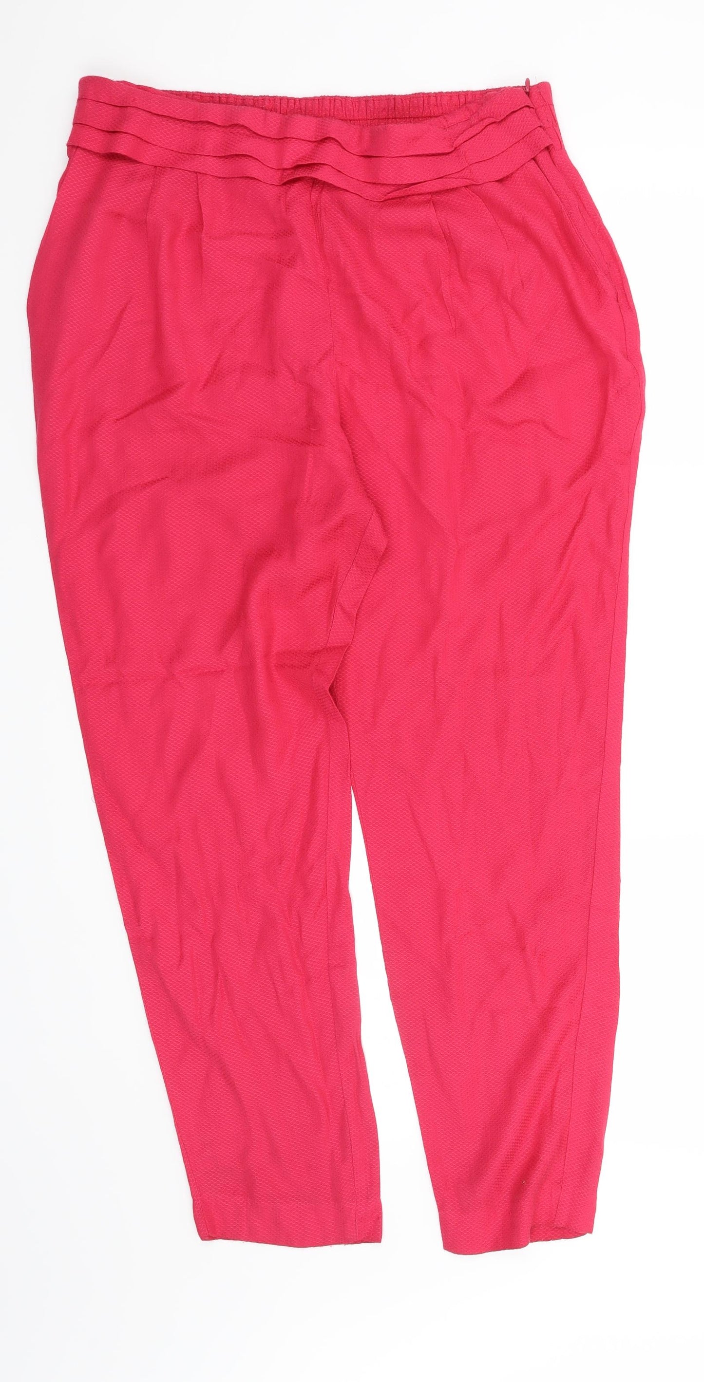 Mango Womens Pink   Trousers  Size 12 L27 in