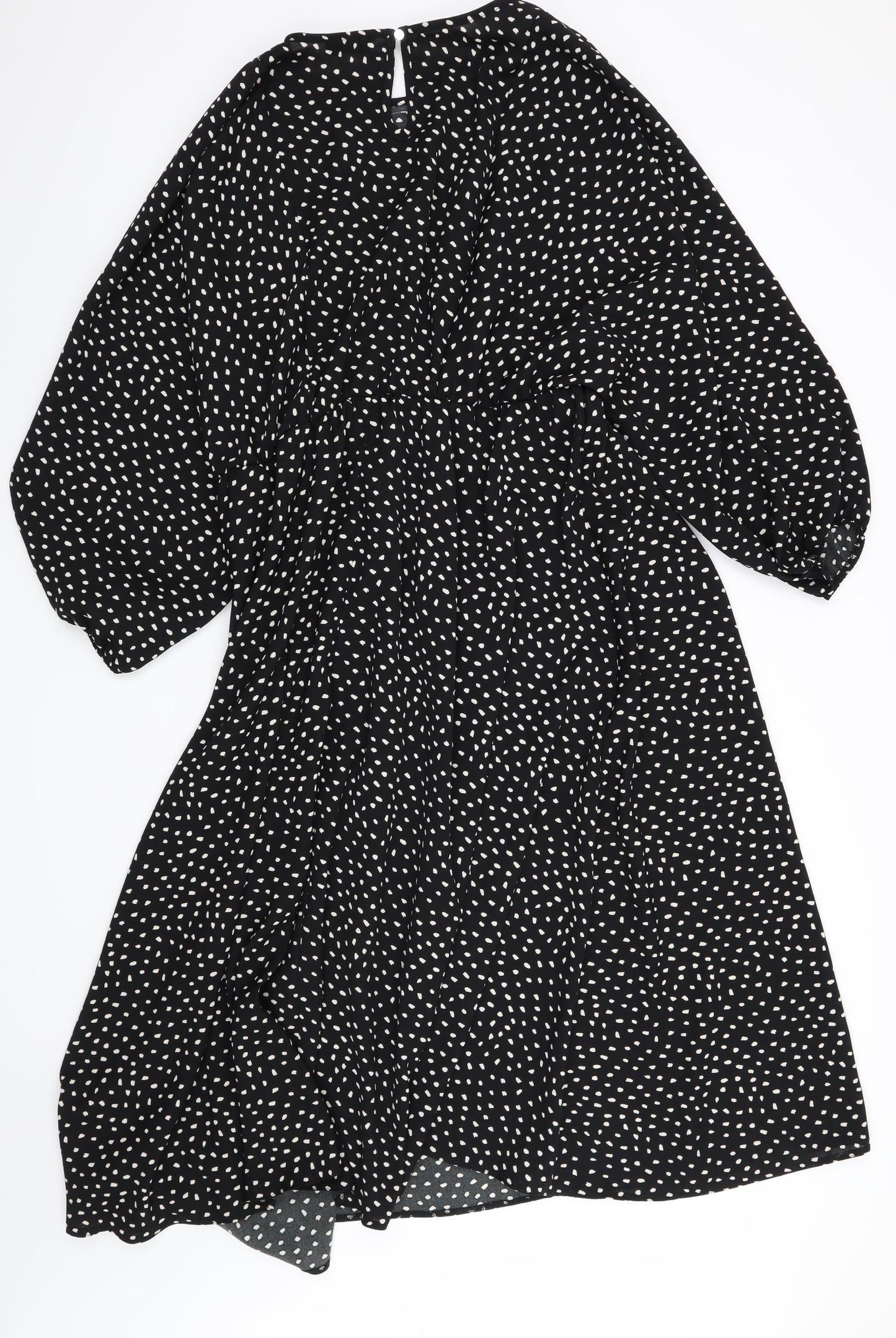 Soon Womens Black Polka Dot  Skater Dress  Size 18