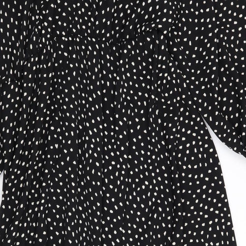 Soon Womens Black Polka Dot  Skater Dress  Size 18