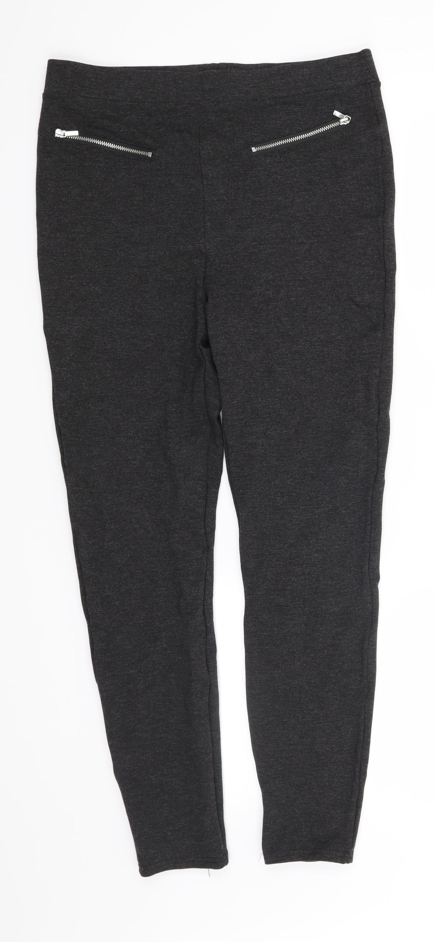 Papaya Womens Grey   Capri Leggings Size 12 L26 in
