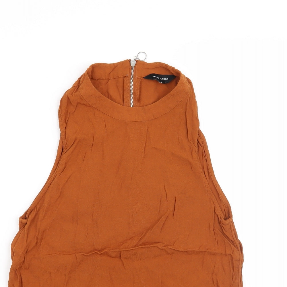 New Look Womens Orange   Basic Blouse Size 12