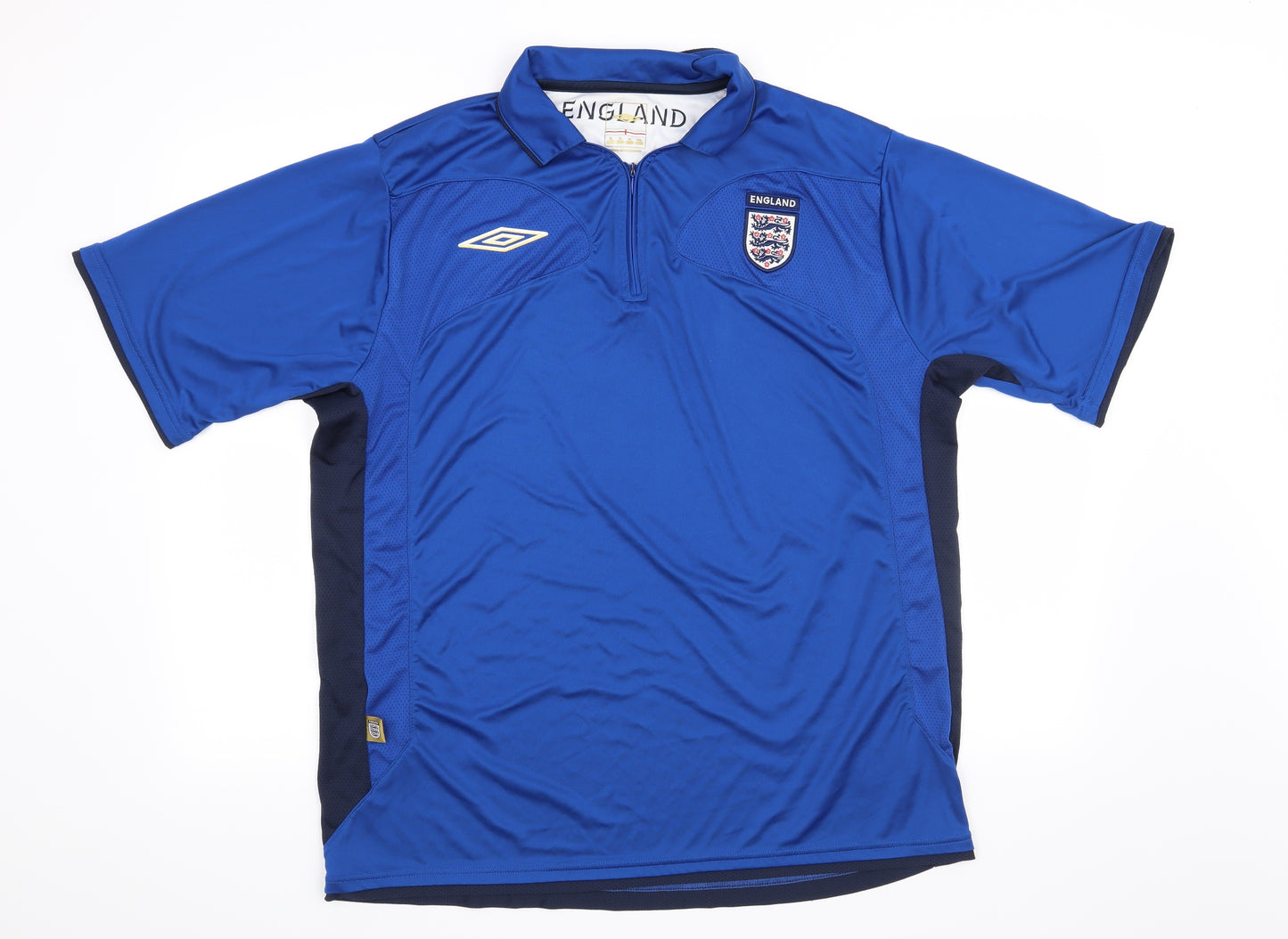 Umbro Mens Blue   Basic T-Shirt Size XL  - England Football