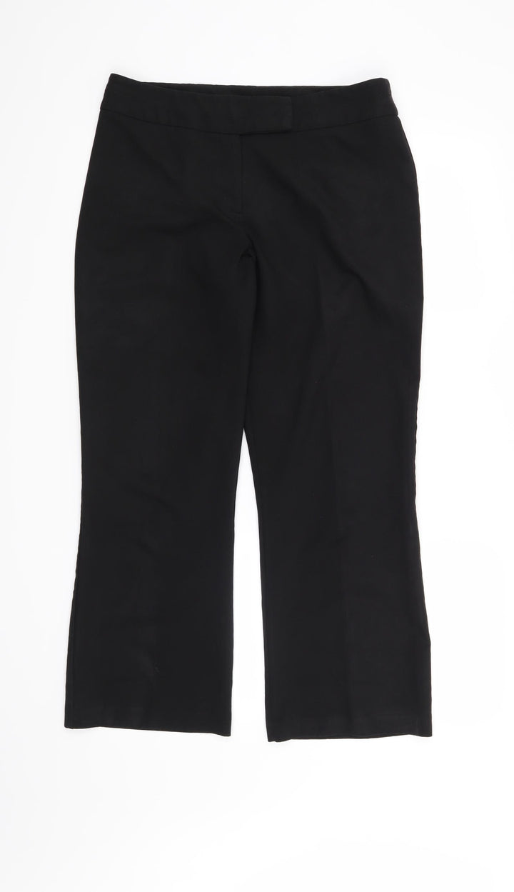 BHS Womens Black   Trousers  Size 14 L27 in