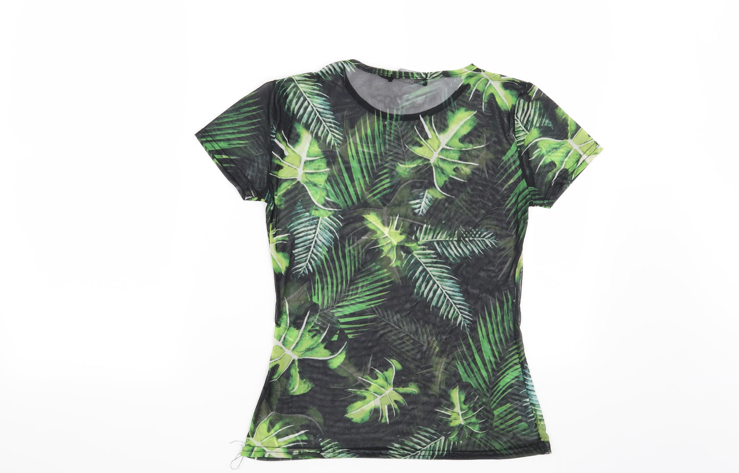 Daisy Street Womens Black Floral  Basic T-Shirt Size 10