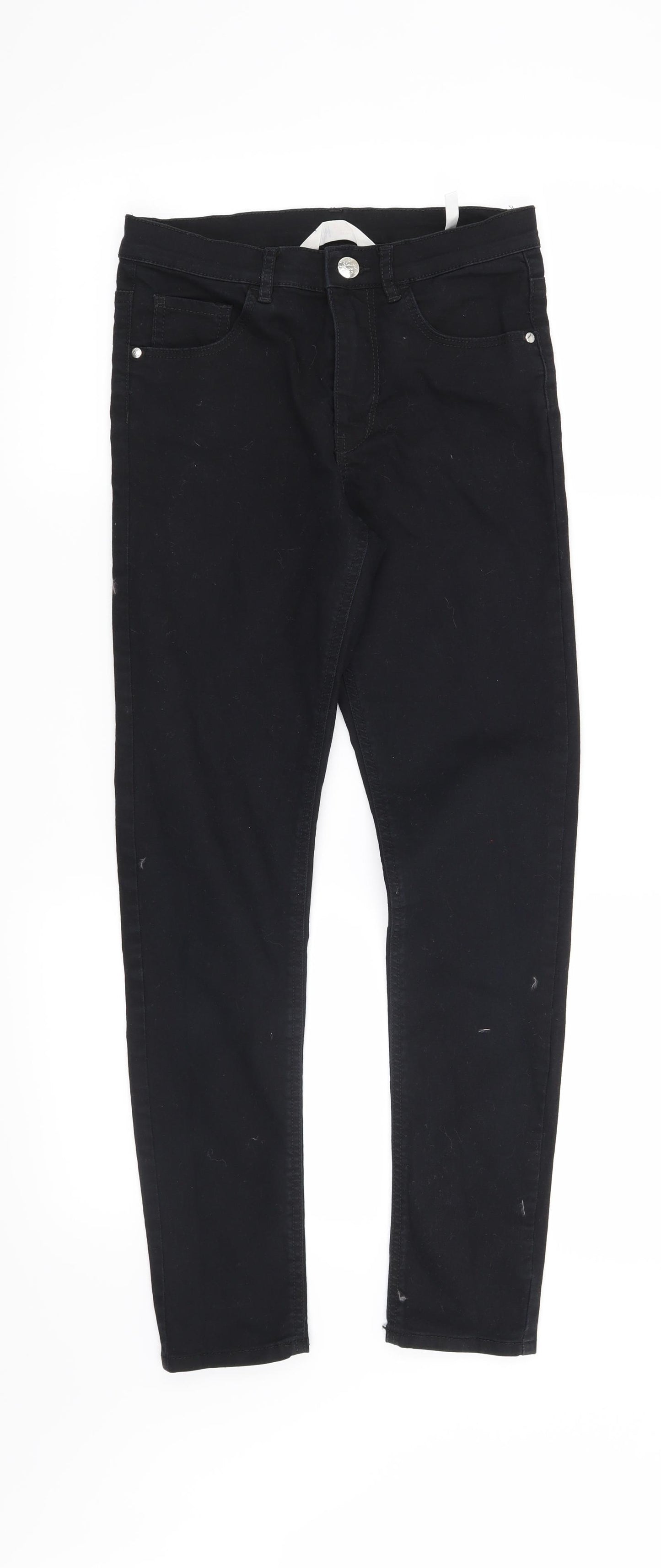 H&M Girls Black   Skinny Jeans Size 12 Years