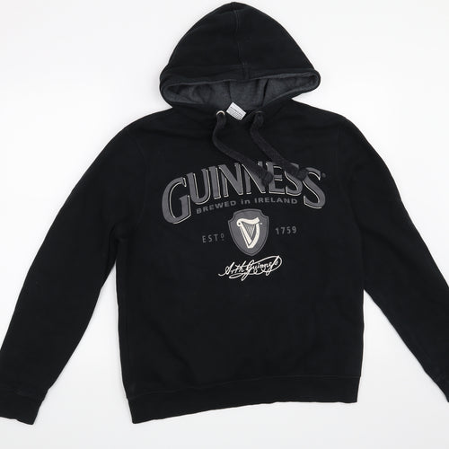 Guinness Mens Black   Pullover Hoodie Size S  - Guinness