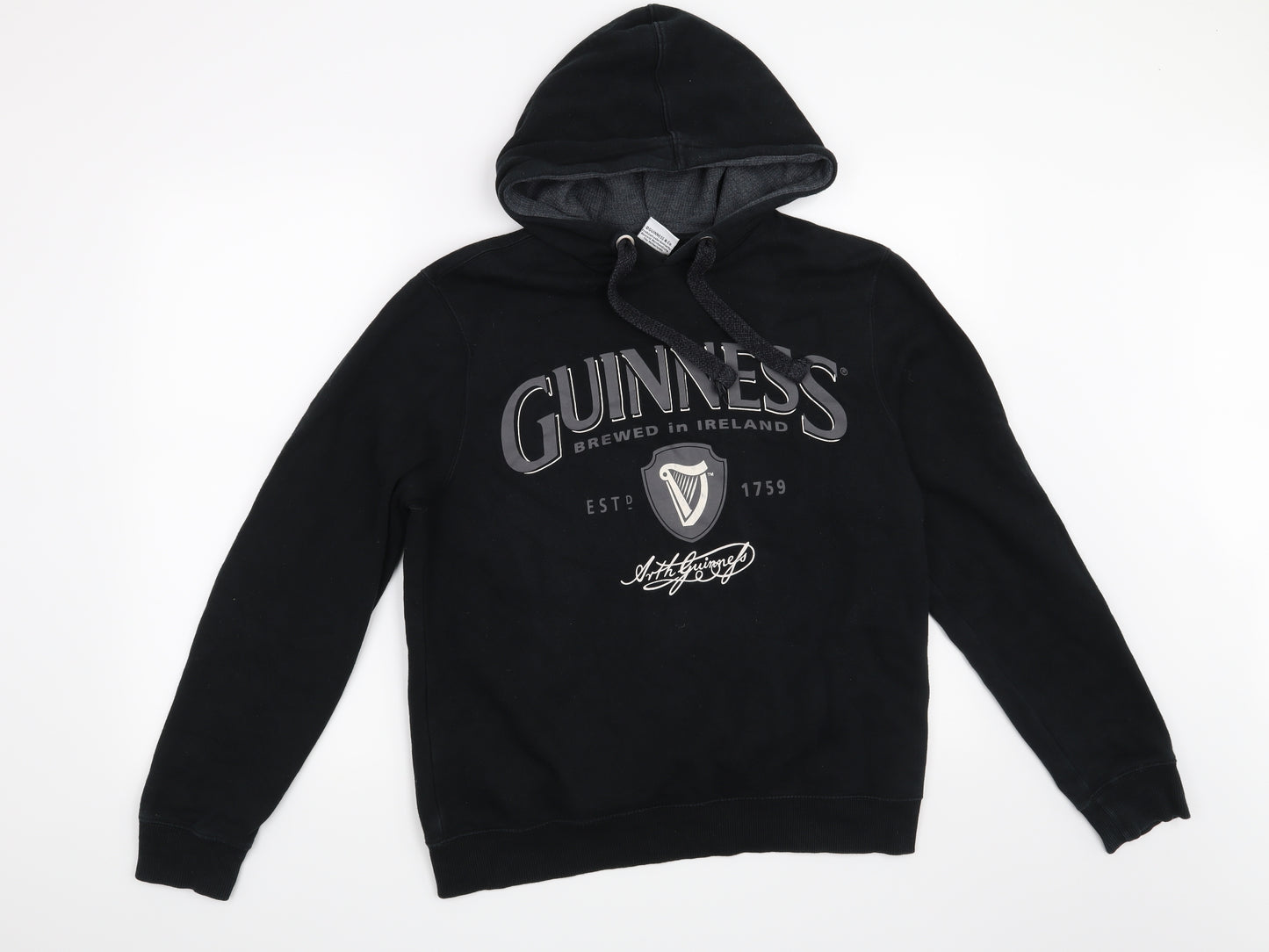 Guinness Mens Black   Pullover Hoodie Size S  - Guinness