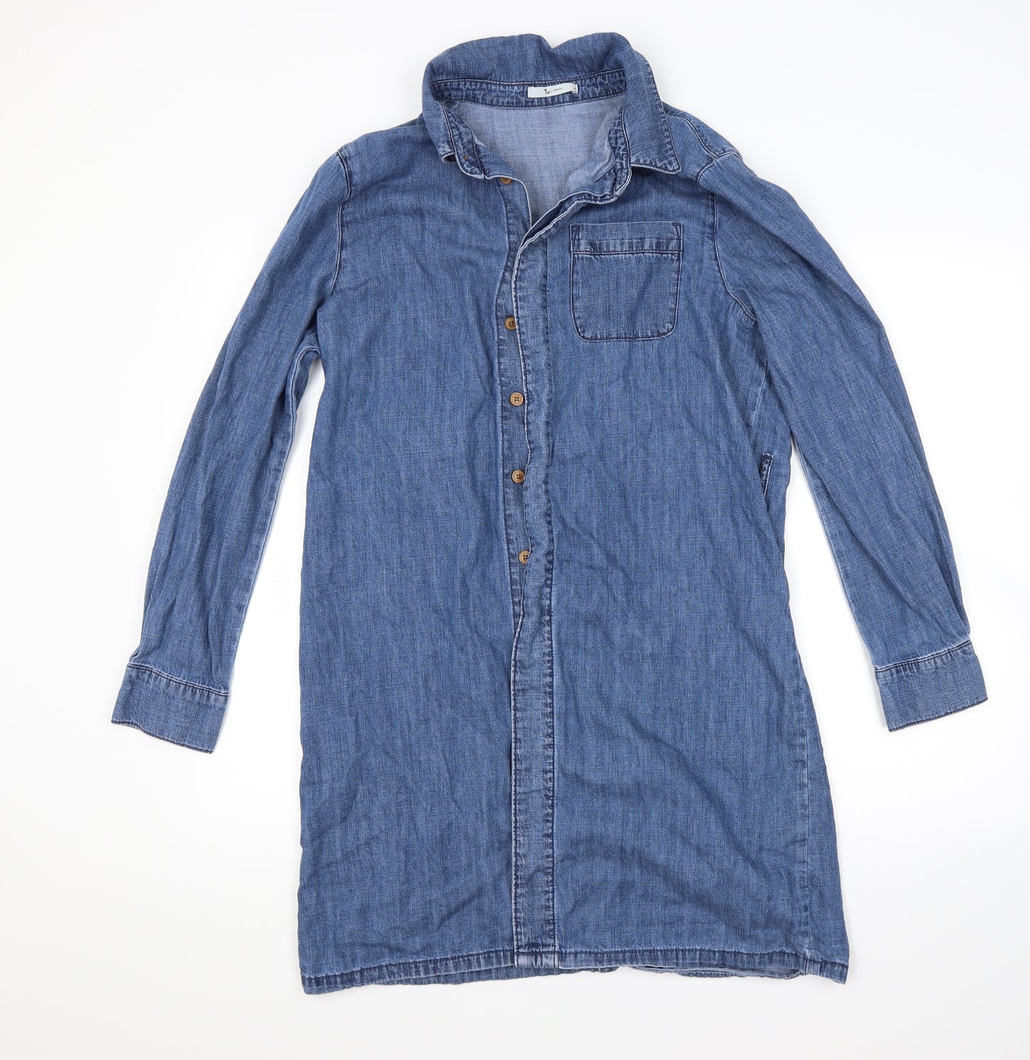 TU Womens Blue   Shirt Dress  Size 14
